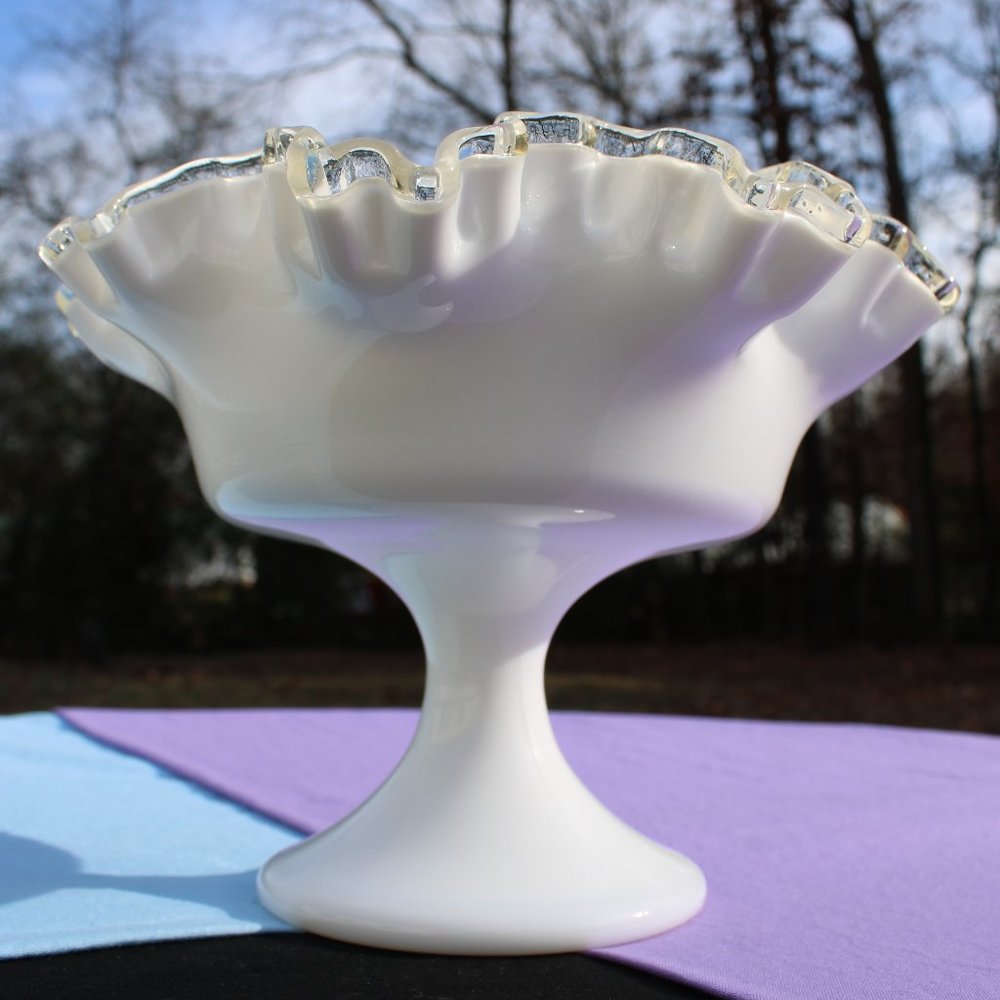 Fenton Silver Crest Compote